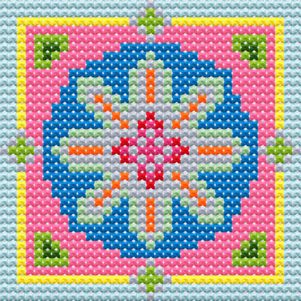 Cross Stitch Pattern Mandala 1